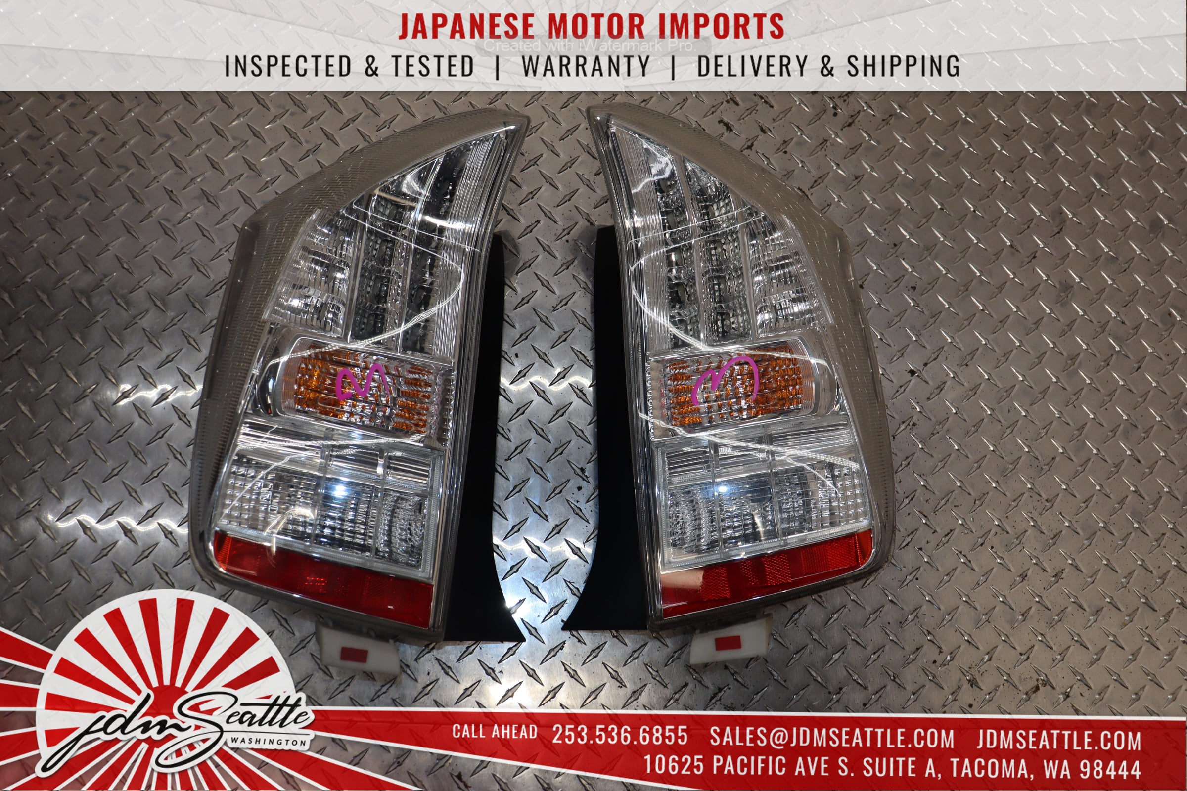 JDM 10-15 Toyota Prius Hybrid Front Bumper Replacement with Hood & Fenders in Black - Perfect for Car Restoration & Customization Projects