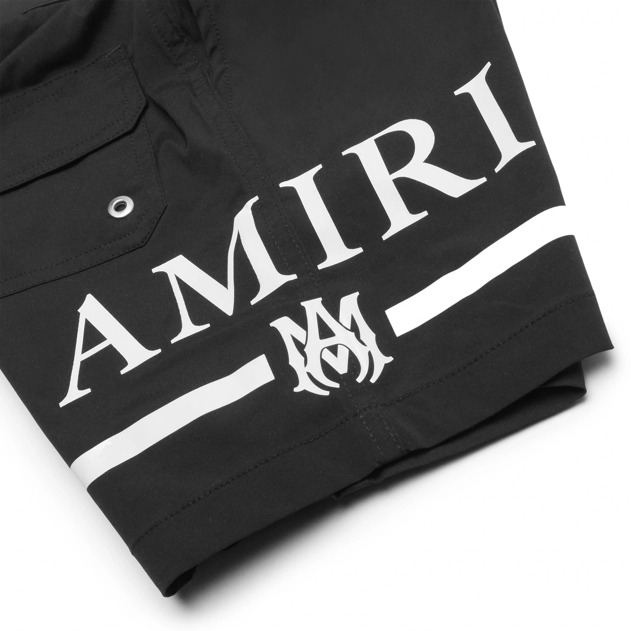 Amiri Kids MA Bar Black Swim Trunks for Boys - Quick-Dry Comfortable Beach Shorts for Swimming, Pool & Summer Vacations