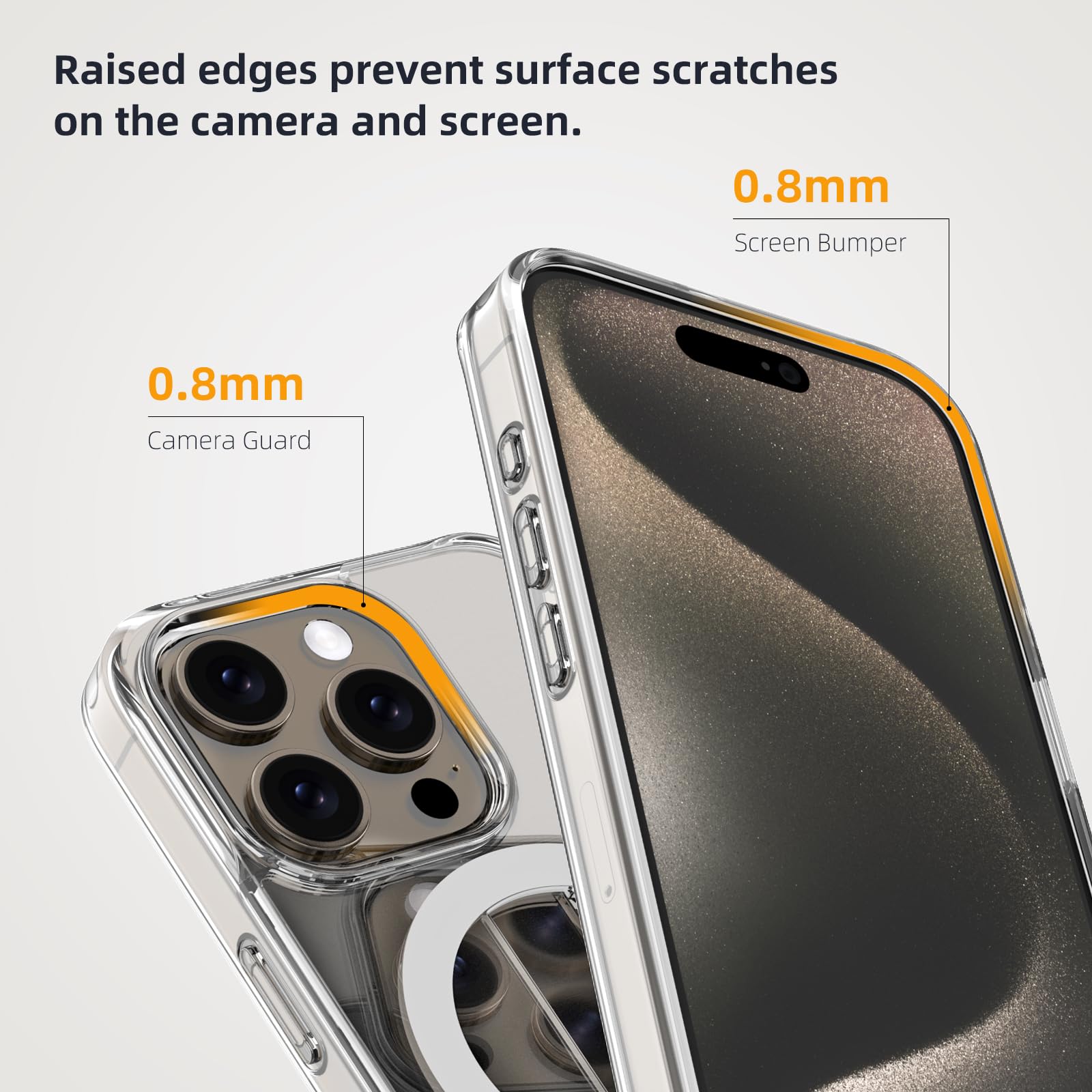 AUROX iPhone 15 Pro Max Case with MagSafe - Military Protection & Invisible Stand | Slim Magnetic Cover for Everyday Use