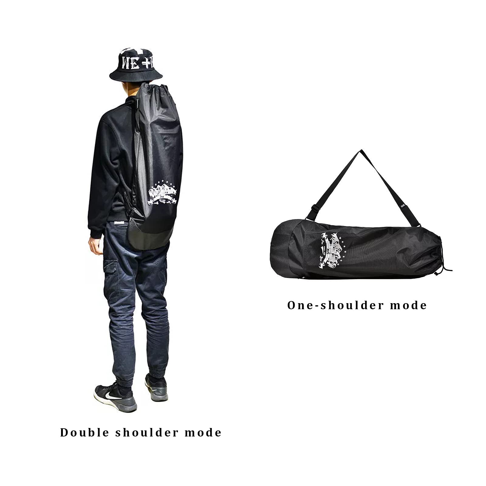 Electric Skateboard Backpack - Foldable Waterproof Travel Backpack with Adjustable Shoulder Straps, High-Capacity Fashion Backpack for Commuting, School & Outdoor Adventures - Perfect Gift for Skateboarders