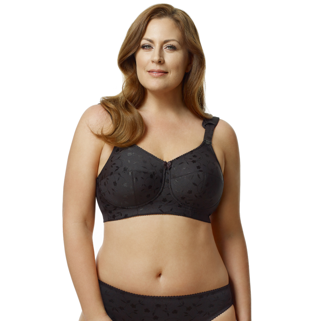 Lace Jacquard Soft Cup Bra for Women - Comfortable Wireless Bralette for Everyday Wear, Yoga, and Lounge