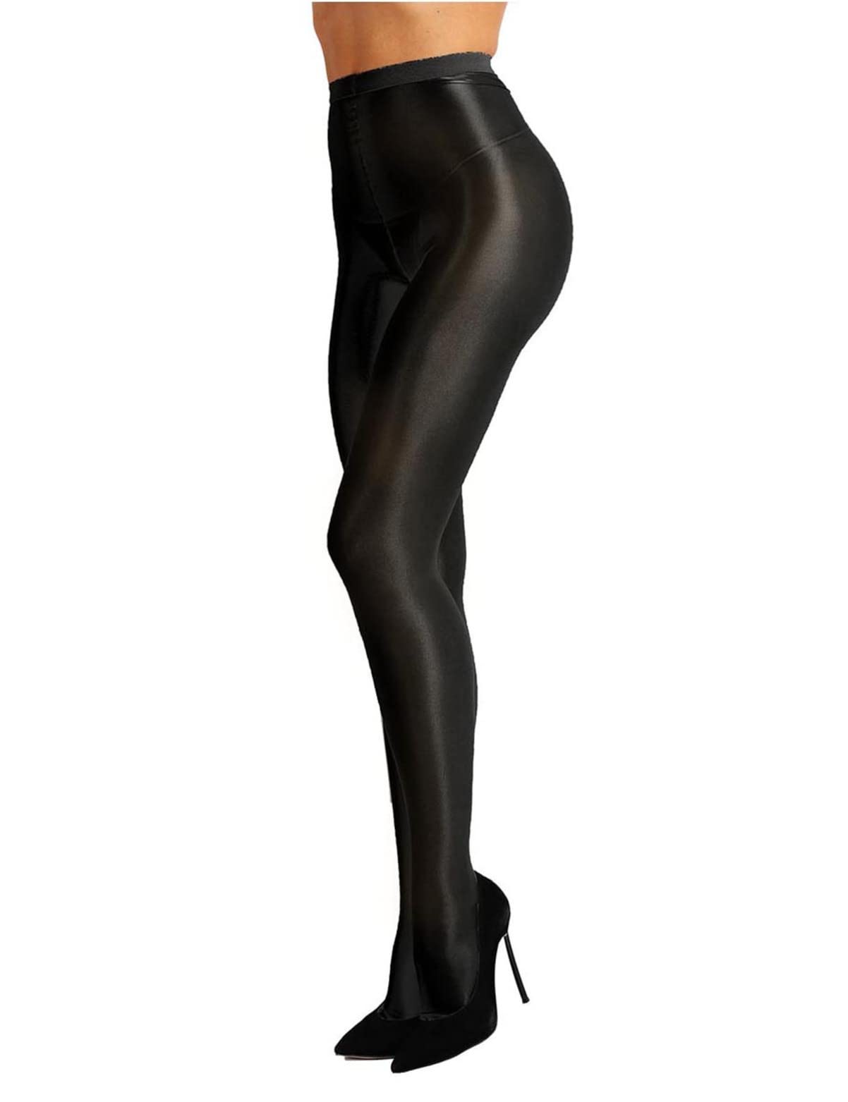 CHICTRY Women's 70D Shimmer Sheer Pantyhose with Reinforced Toe - Comfortable Opaque Tights for Work, Party & Everyday Wear