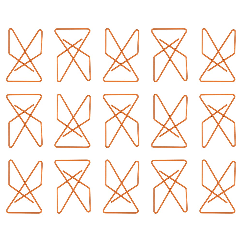 Colorful Butterfly Paper Clips - Orange Stationery Clamps - 15 Pack for Office, School & Crafting Supplies - Perfect for Organizing Documents, Notes & DIY Projects