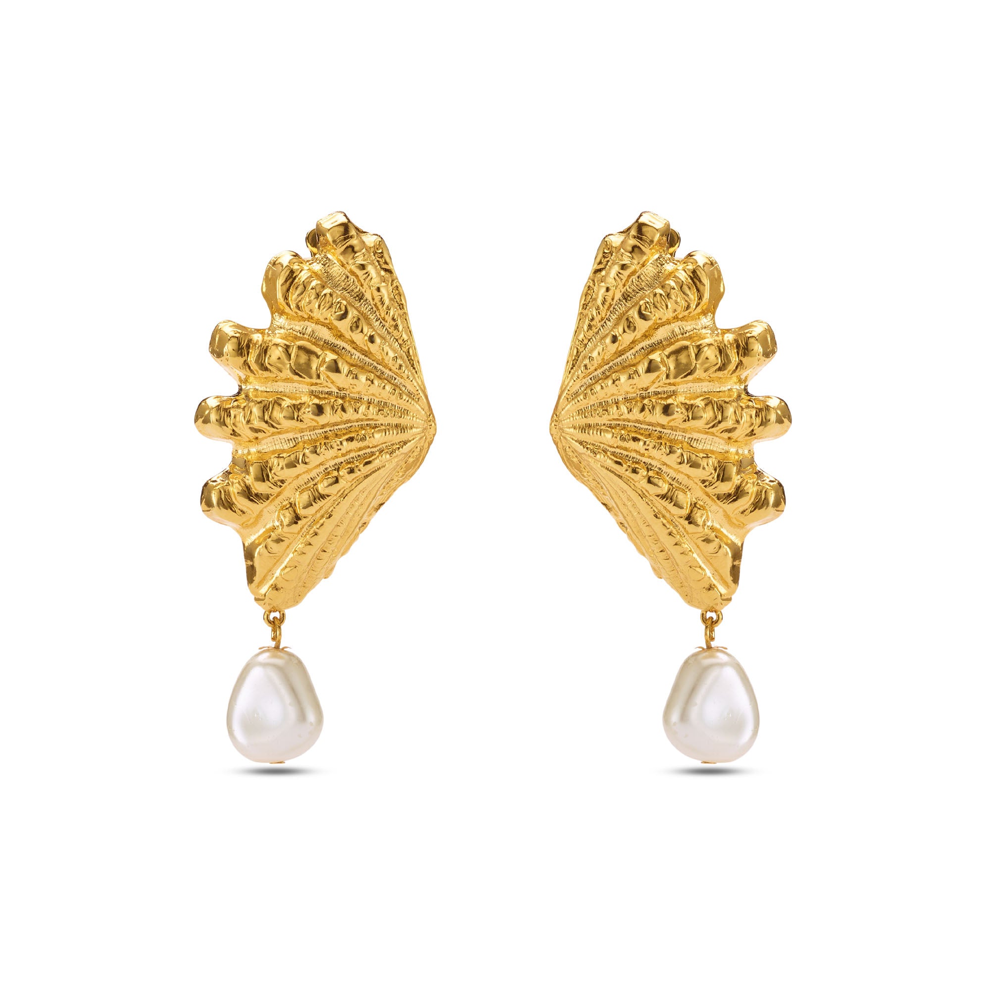 Nadia Pearl Earrings for Women - Elegant Freshwater Pearl Stud Earrings - Hypoallergenic & Shiny - Perfect for Weddings, Parties & Everyday Wear