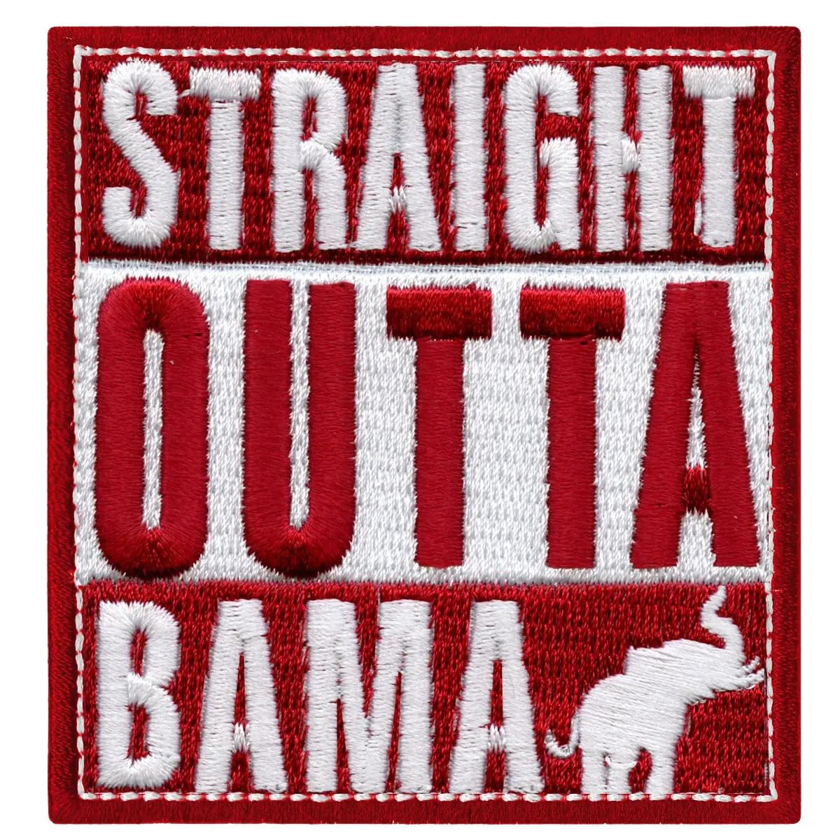 Alabama State Pride Iron On Embroidered Patch - Perfect for Hats, Jackets & DIY Crafts - Show Your Southern Spirit