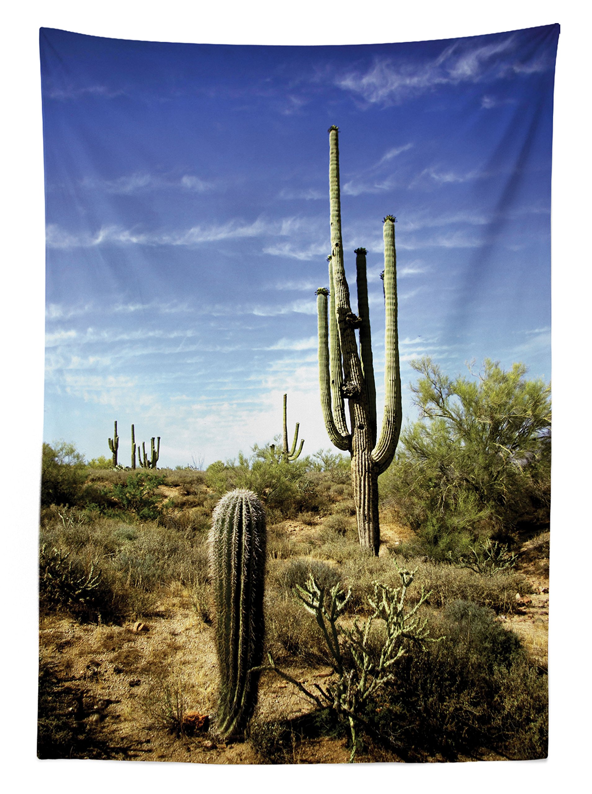 Ambesonne Saguaro Cactus Outdoor Tablecloth - 58