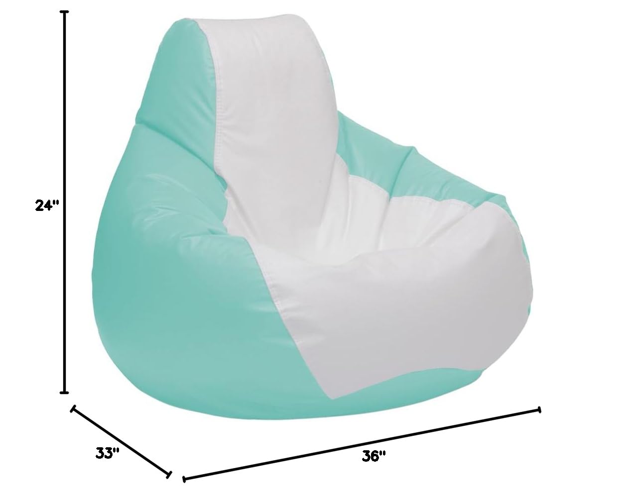 Ocean-Tamer Medium Teardrop Marine Bean Bag - Waterproof & Durable Boat Seat Cushion for Boating, Yachting, and Beach Relaxation - Perfect for Deck Lounging, Fishing Trips, and Poolside Comfort