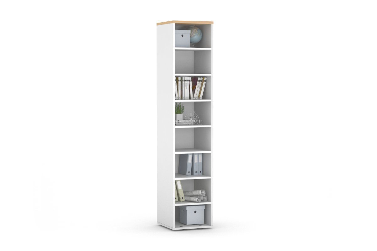 4-Tier Open Pigeon Hole Storage Unit - 1 Across Shelf Organizer for Office, Home & Craft Room Storage Solutions
