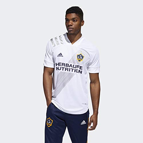 adidas LA Galaxy Home Authentic Jersey Men's Soccer Shirt - White, Size Small - Official MLS Jersey for Fans & Players - Perfect for Game Day, Training & Casual Wear