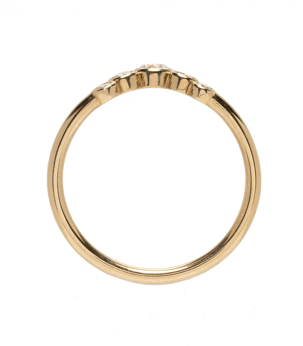 Bezels Sunrise Nesting Band - Stackable Rings for Women, Minimalist Gold & Silver Jewelry Set - Perfect for Layering, Everyday Wear & Special Occasions