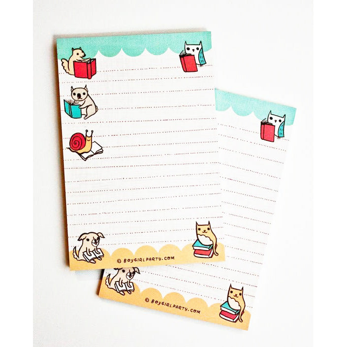 Book Lover Notepad - Cute Reading Journal & Literary Gift for Bookworms - Perfect for Book Clubs, Reading Trackers & Bibliophile Notes