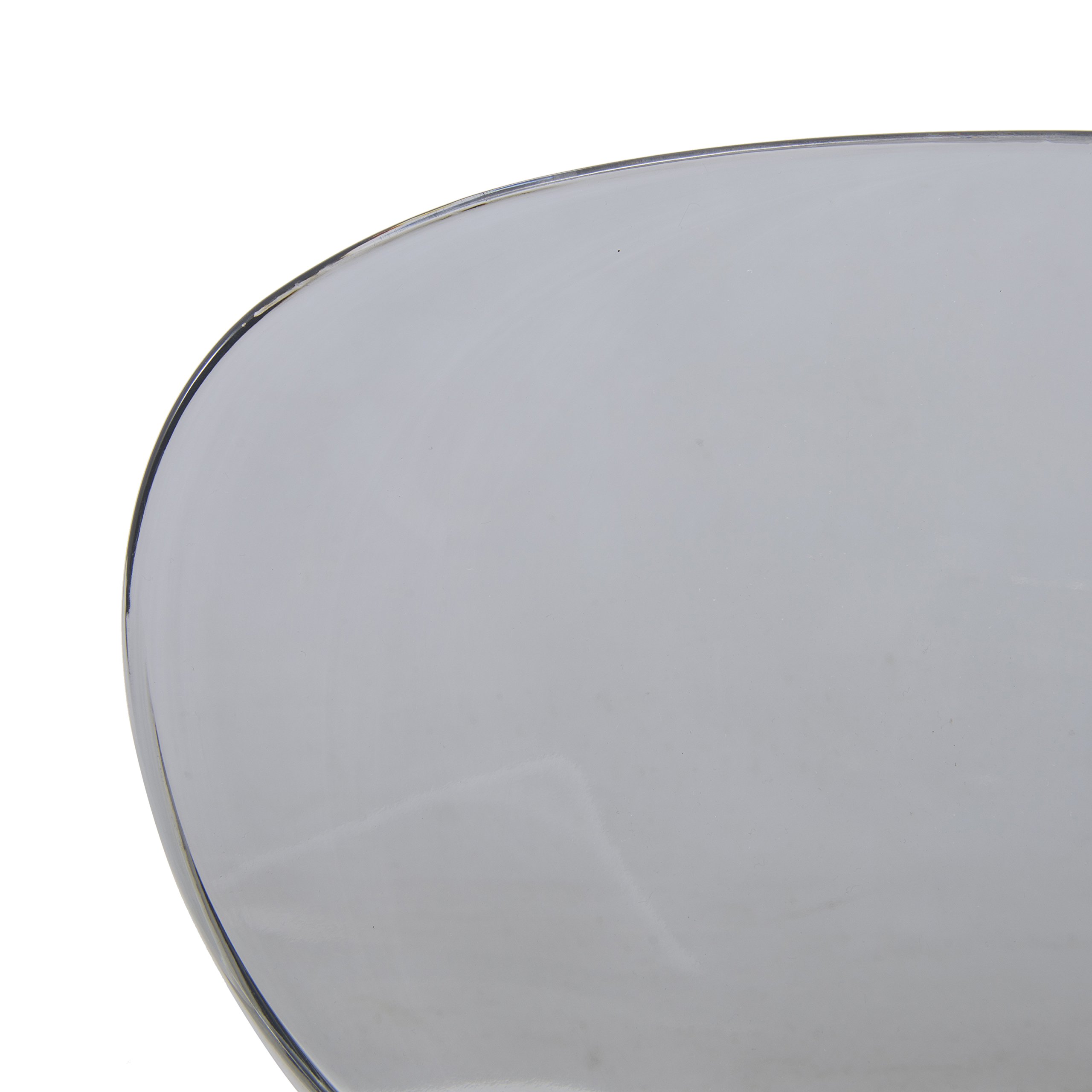 LeisureMod Modern Indoor/Outdoor Transparent Black Acrylic Side Chair - Stylish Home Decor for Living Room, Patio, Dining & Office Use