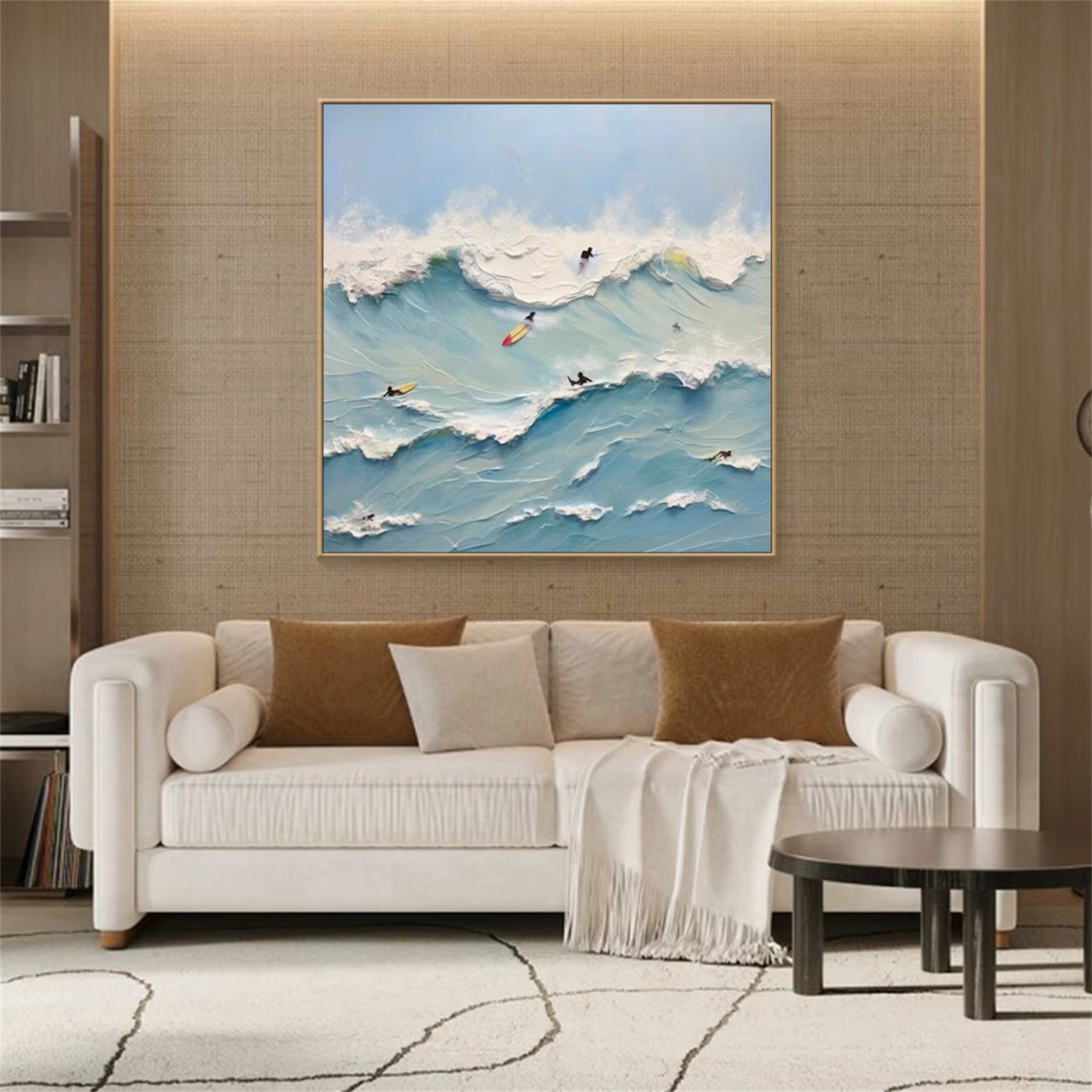 Ocean and Sky Painting #OS 042 - Stunning Coastal Wall Art for Beach House Decor & Living Room