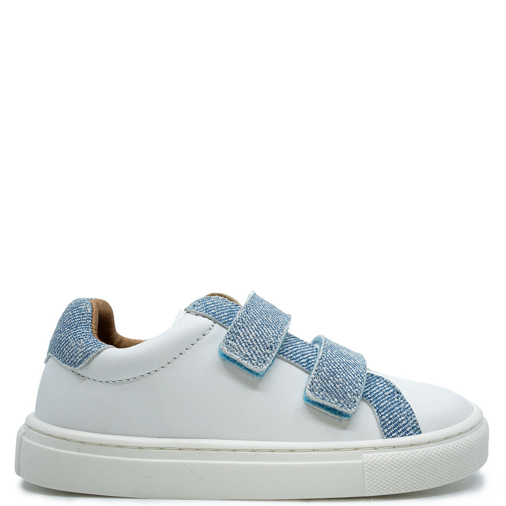 Porte Denim Velcro Sneakers for Women - Comfortable Casual Shoes with Hook and Loop Closure - Perfect for Walking, Running, and Everyday Wear