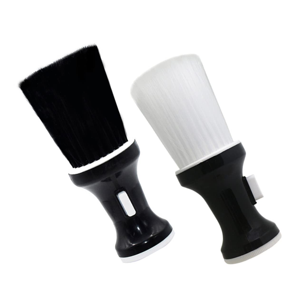 BELLIFFY Professional Body Powder Brush & Neck Duster - 2 Pack Barber Styling Accessories for Hair Cutting, Talcum Powder Application - Perfect for Salon, Home Haircuts & Grooming