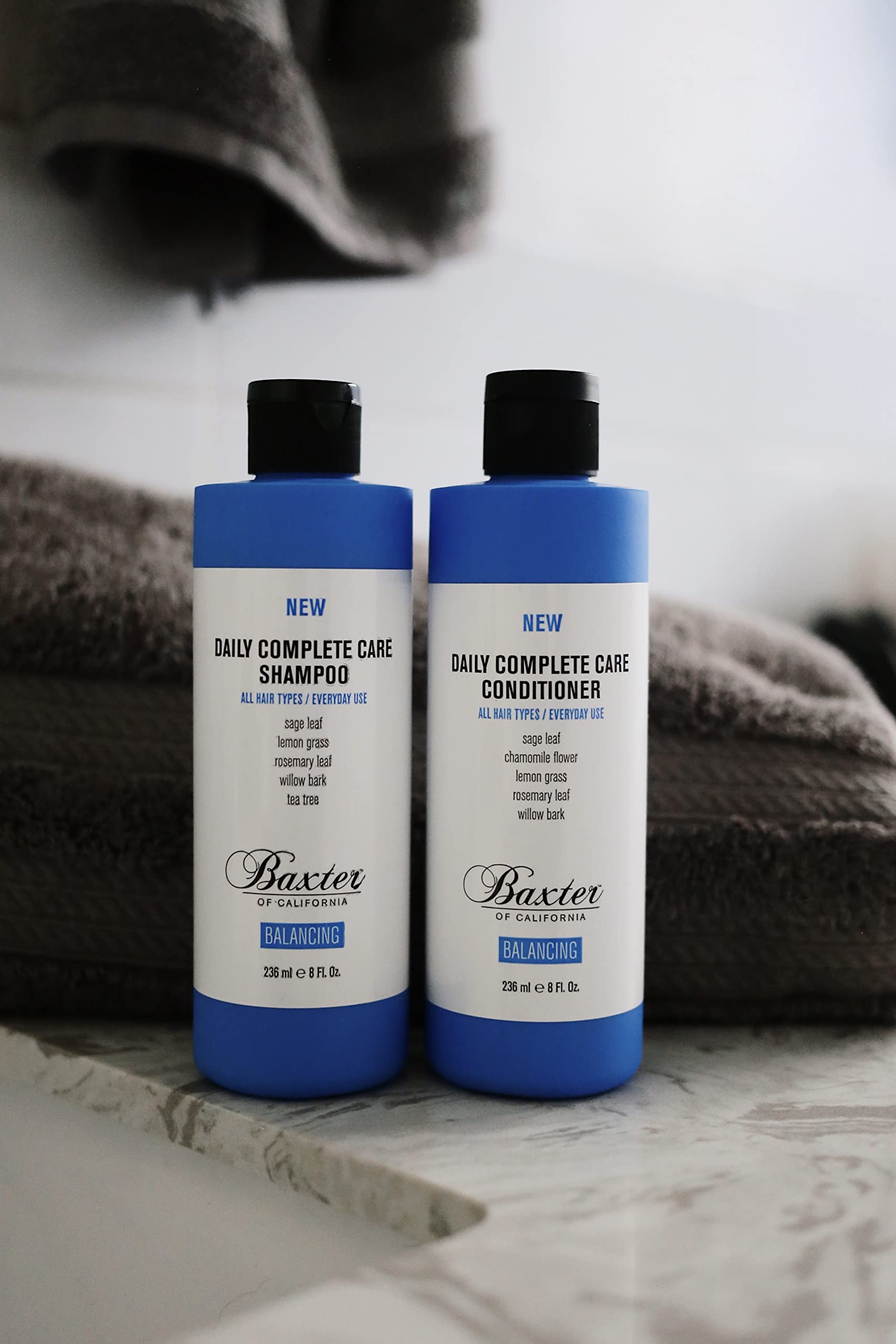 Baxter of California Daily Complete Care Conditioner for Men - 8 oz | Hydrating & Nourishing Hair Care for Daily Use | Perfect for Home, Gym & Travel