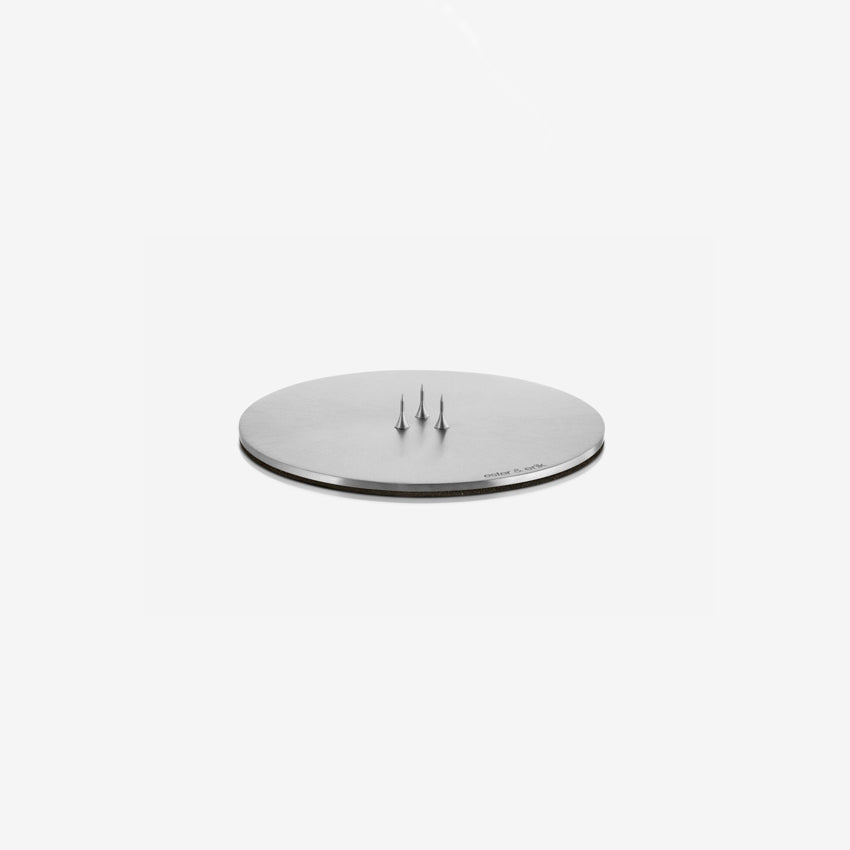 Ester & Erik Round Candle Plate - Decorative Ceramic Candle Holder for Table Centerpiece, Wedding Decor, and Home Ambiance