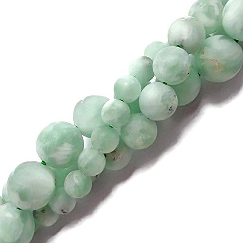 JM Design Green Moonstone Matte Round 8mm 15.5