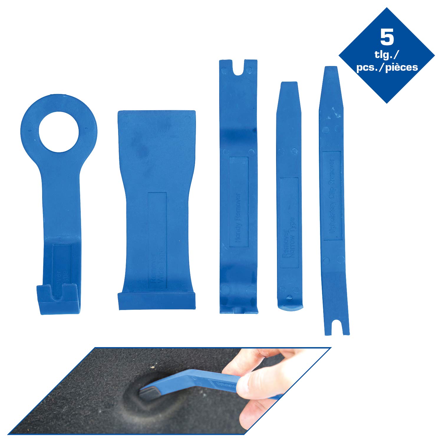BRILLIANT TOOLS 5-Piece Trim Wedge Set - for Auto & DIY Installation