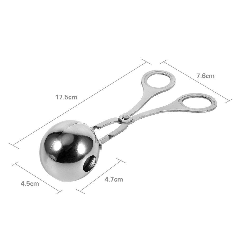 Premium Stainless Steel Meat Baller & Cookie Dough Scoop - Large Kitchen Tool for Perfect Ice Cream, Cookie Dough & Meatballs - Ideal for Baking, Cooking & Food Prep