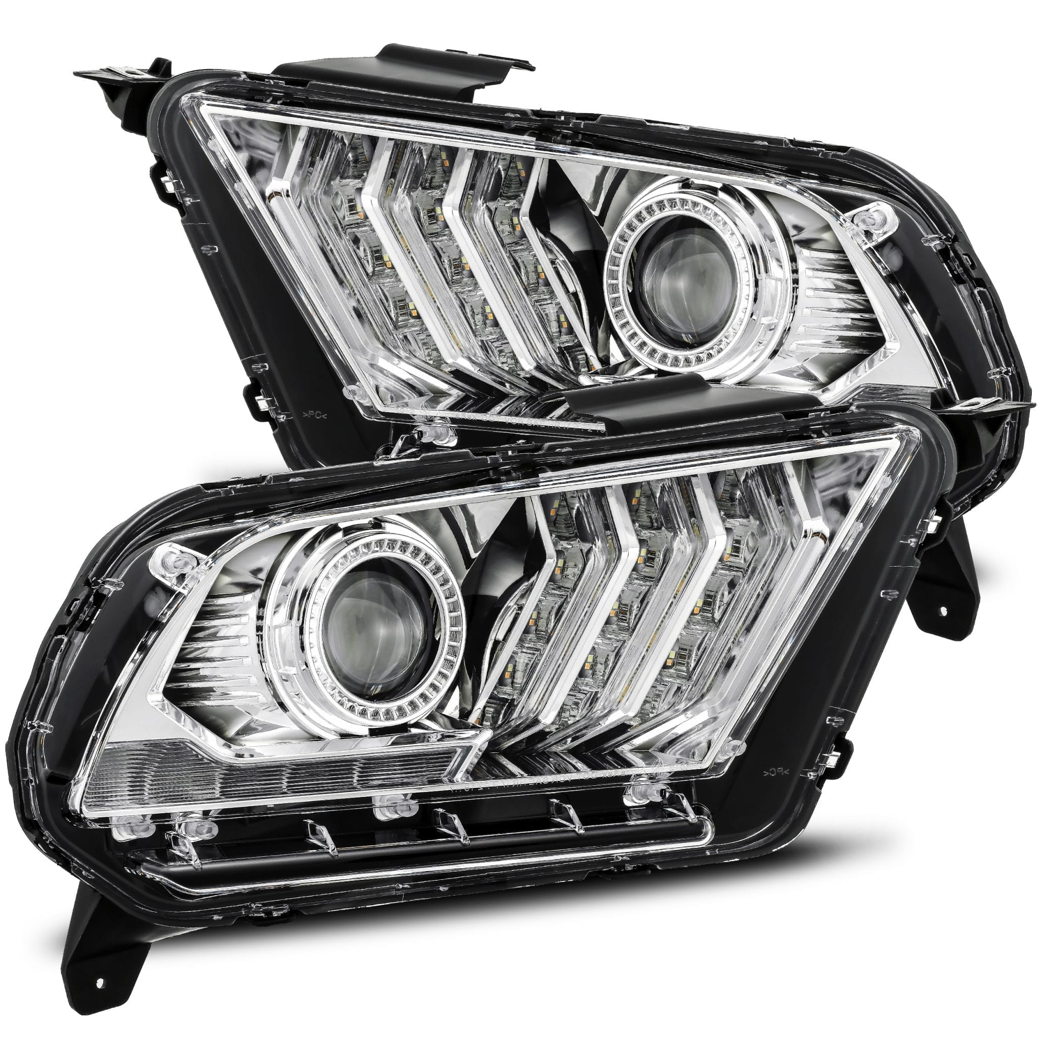 2007-2013 Chevrolet Silverado LUXX Series LED Projector Headlights - Jet Black Alpha Rex 880223 - Upgrade Your Truck's Lighting for Night Driving & Off-Road Adventures