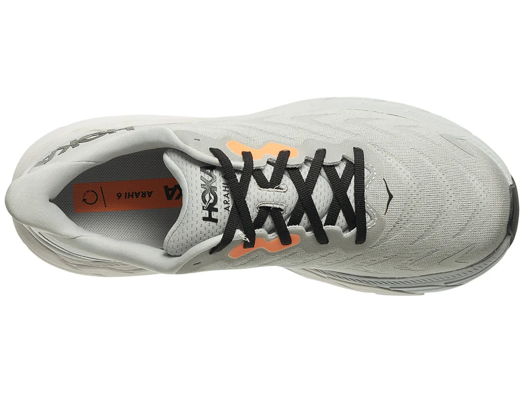 HOKA Arahi 6 Running Shoes for Men - Lightweight Stability Sneakers in Harbor Mist/Black | Perfect for Road Running, Jogging & Daily Wear