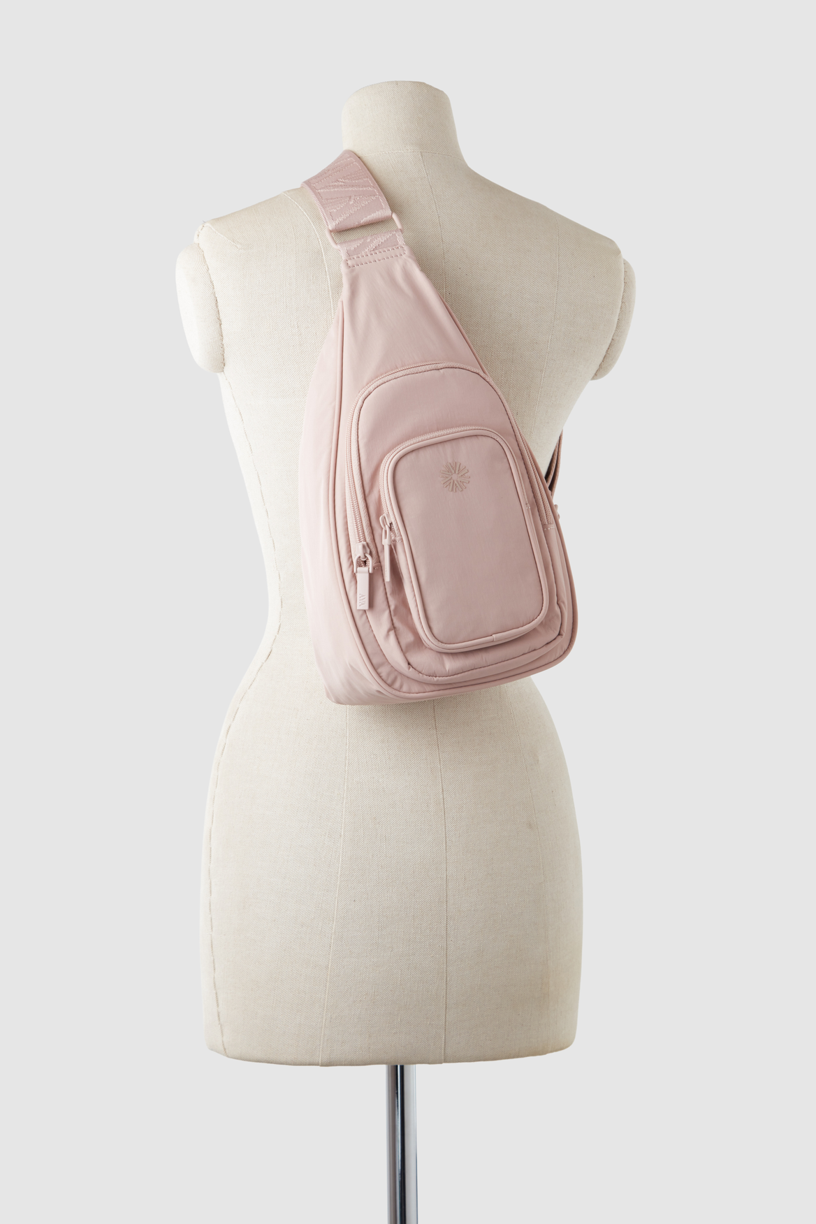Gia Multi Pocket Nylon Sling Bag for Women & Men - Lightweight Crossbody Shoulder Bag - Perfect for Travel, Hiking, Work & Everyday Use