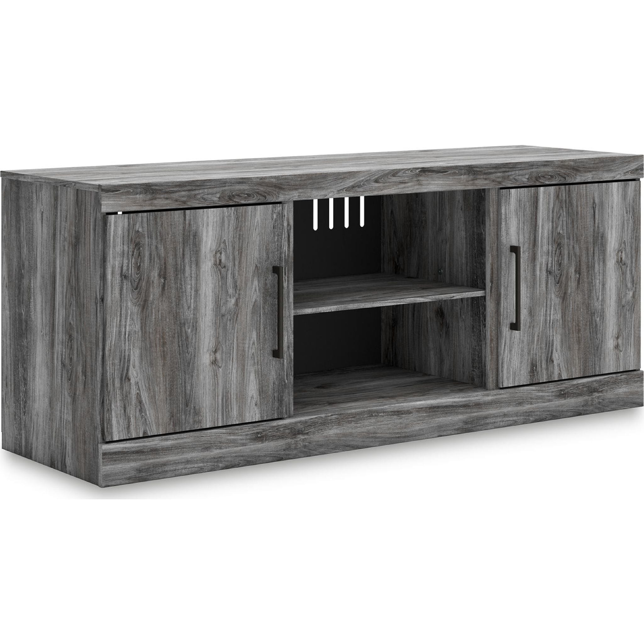 Baystorm TV Stand for Living Room - Modern Gray TV Stand with Storage Shelves, Entertainment Center for Flat Screen TVs up to 65
