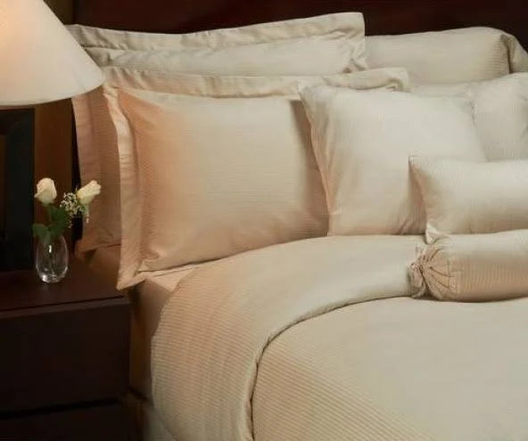 Martex Magnificence Duvet Cover - Soft Luxury Tan Bedding Set for Queen/King Size - Perfect for Cozy Bedroom Decor & Hotel Style Comfort
