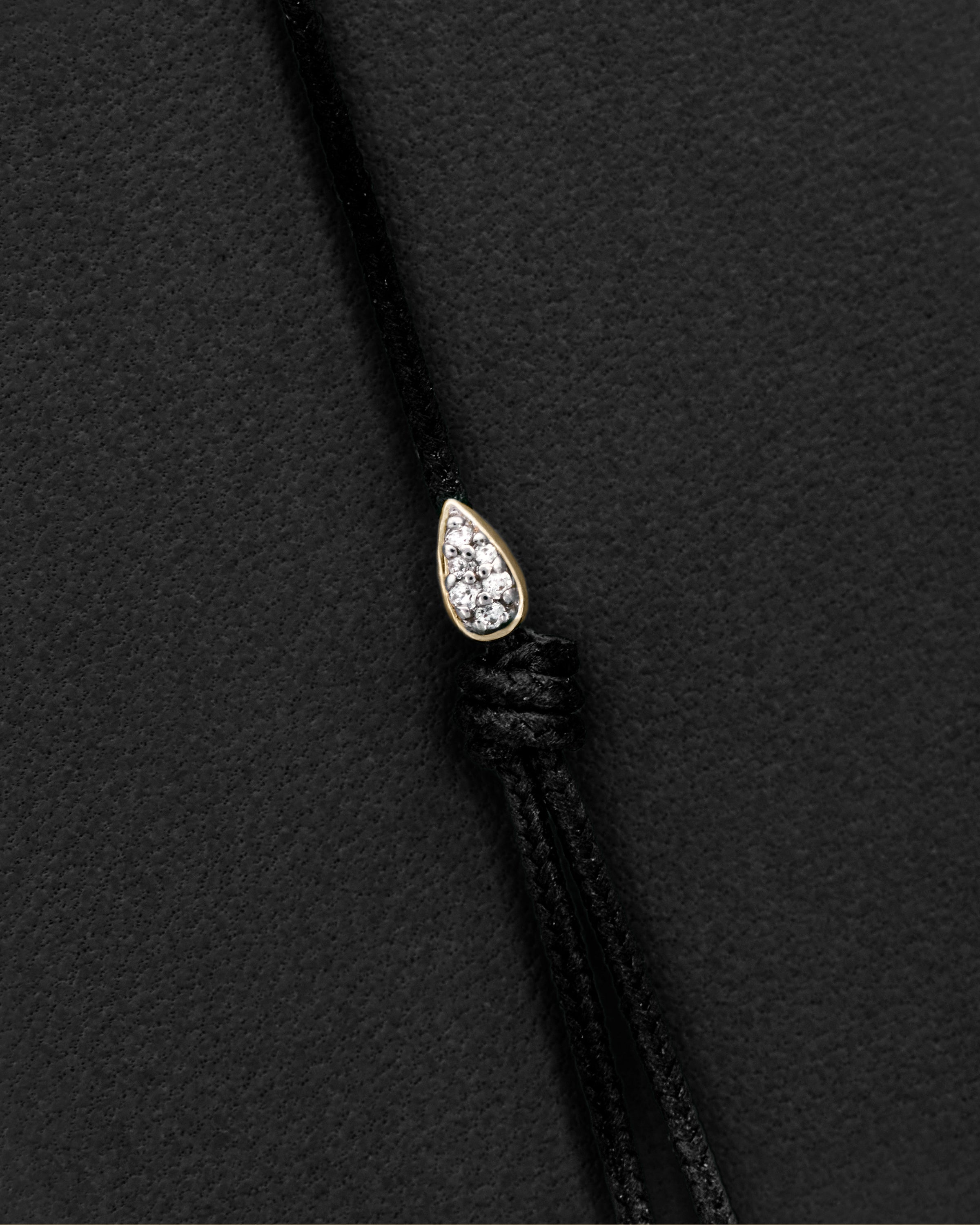 GRID Isa Diamond Cord Bracelet for Women - Elegant Adjustable Beaded Friendship Bracelet - Perfect for Gifts, Parties & Everyday Wear