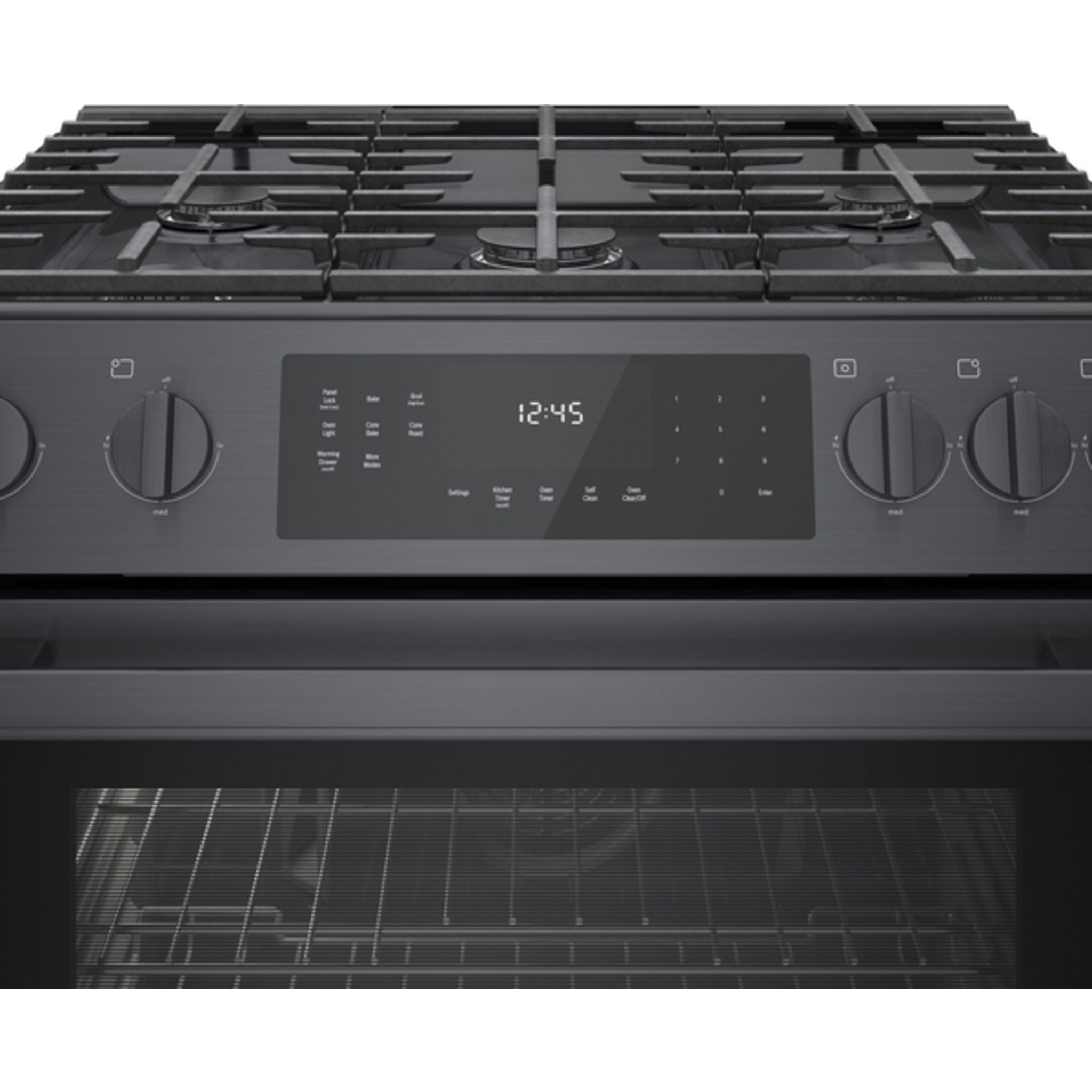 Bosch HGI8046UC 30-inch Slide-In Gas Range - Black Stainless Steel for Modern Kitchen Cooking & Baking