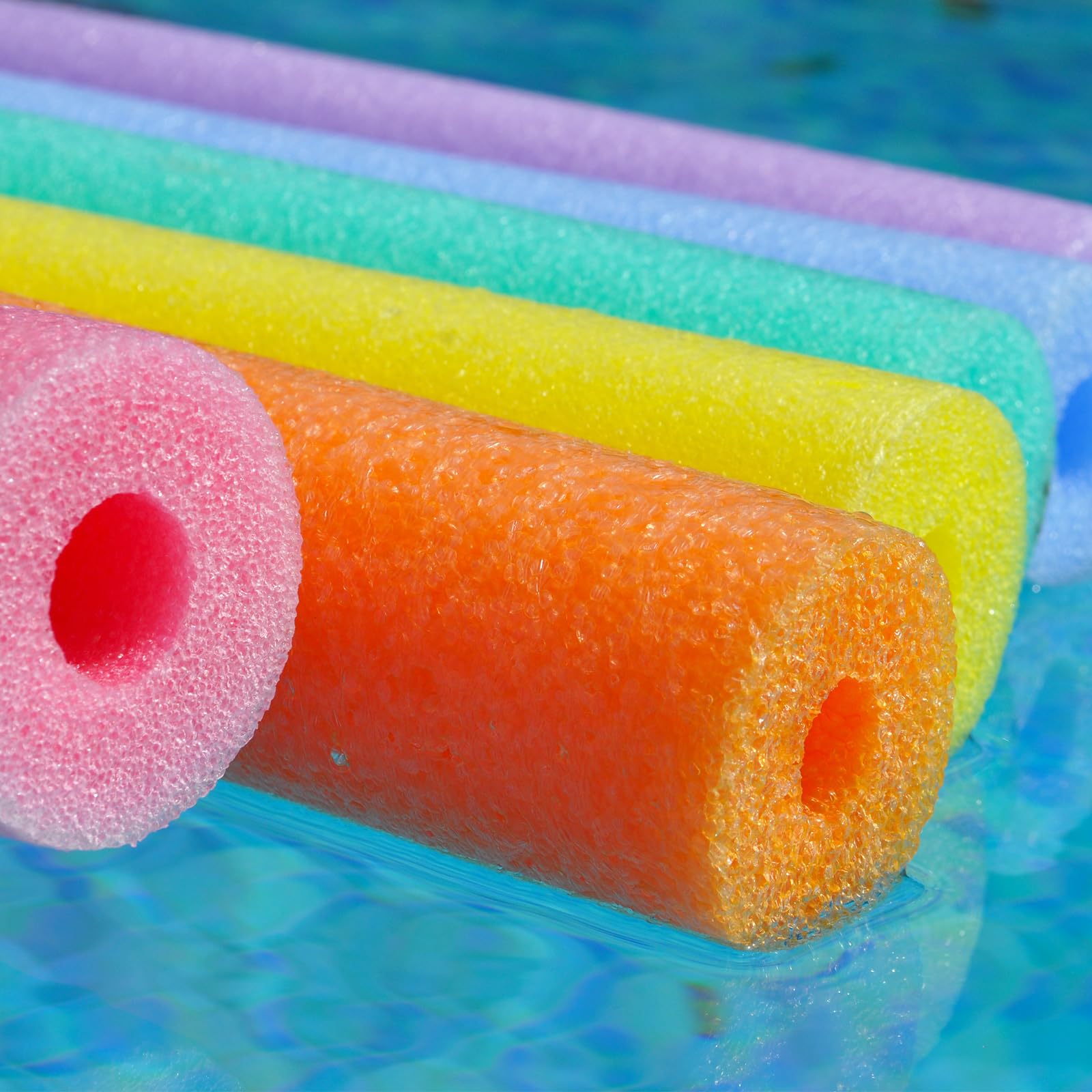 30 Pack Bulk Pool Noodles - 39 Inch Extra Long Foam Swim Noodles for DIY Decorations, Floating Crafts & Water Activities | Perfect for Pool Parties, Summer Fun & Kids Swimming Aids