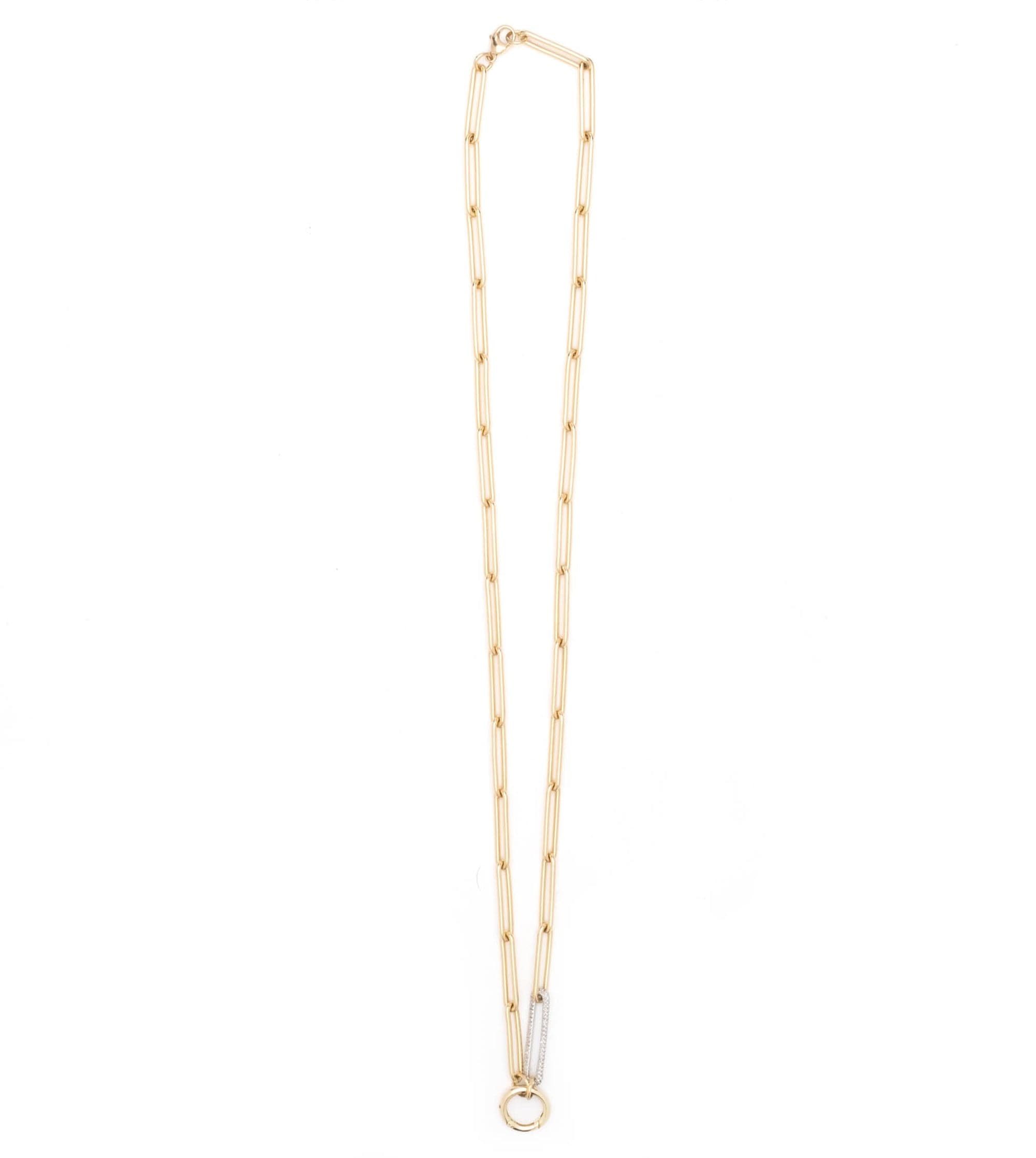 Diamond Link Extended Open Clip Chain - Elegant & Durable Jewelry for Women | Perfect for Necklaces, Bracelets & DIY Jewelry Making