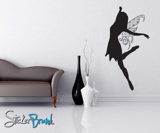 Fairy Princess Vinyl Wall Decal Sticker with Wings - Removable Home Decor for Kids Room, Nursery, Bedroom (Design #AC127) - Perfect for Birthday Parties, Baby Showers & DIY Room Makeovers