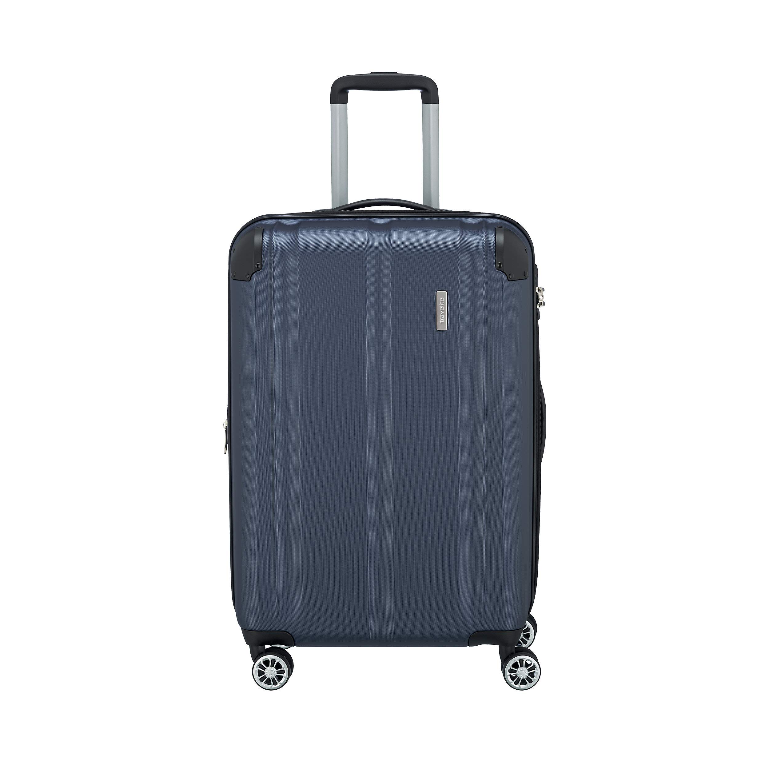 Unisex Adult Carry-On Luggage 68cm (27 Inches) - Lightweight Durable Blue Marine Suitcase for Travel, Business Trips & Weekend Getaways