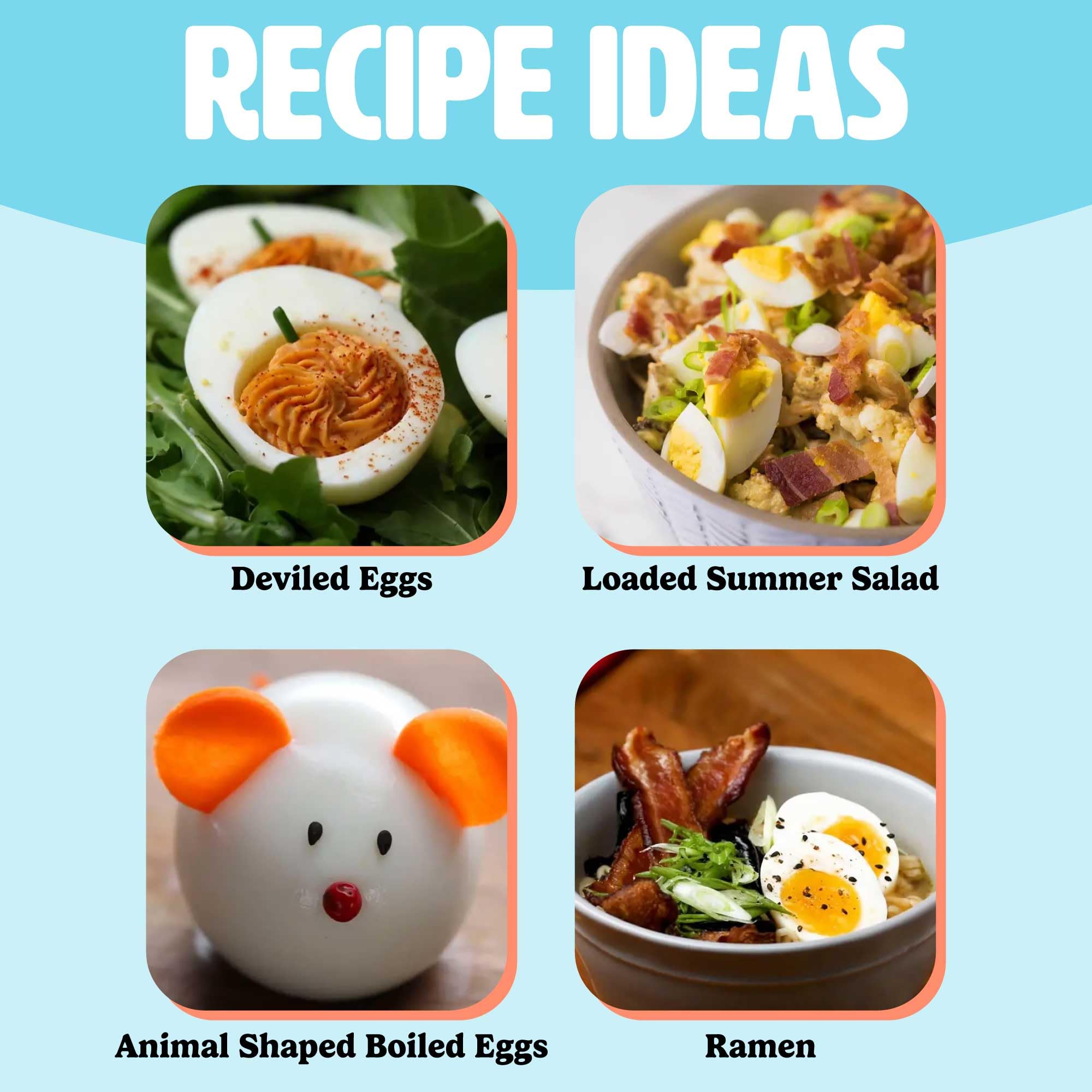 Mini Rapid Egg Cooker - 5 Egg Capacity for Perfect Hard Boiled Eggs, Soft Boiled Eggs & Omelets | Auto Shut Off & Buzzer Alarm | Aqua Blue | Ideal for Breakfast, Meal Prep & Keto Diet