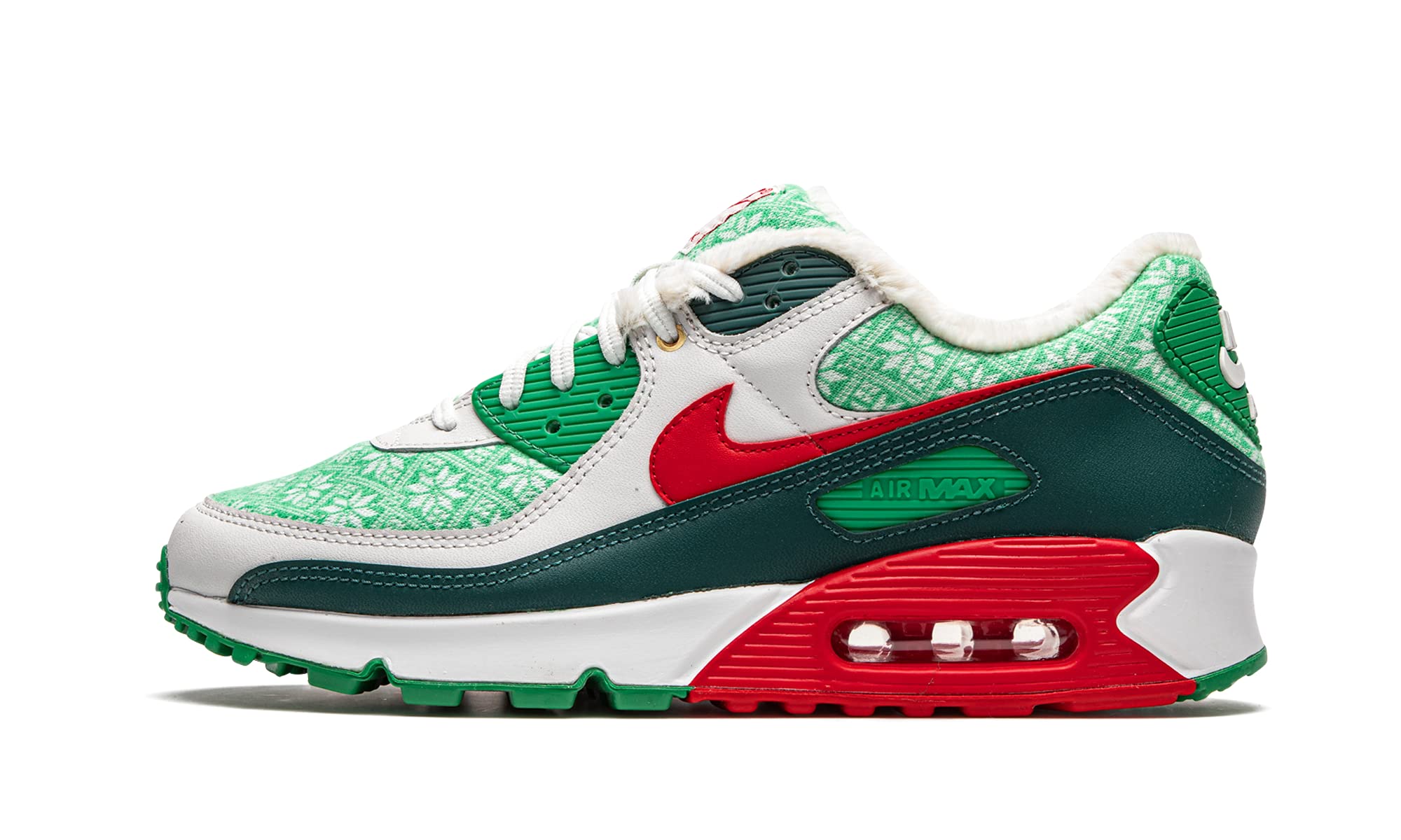 Nike Men's Air Max 90 Nordic Christmas Sneakers - DC1607-100 - Comfortable Running Shoes for Men - Perfect for Holiday Gifts, Jogging & Casual Wear