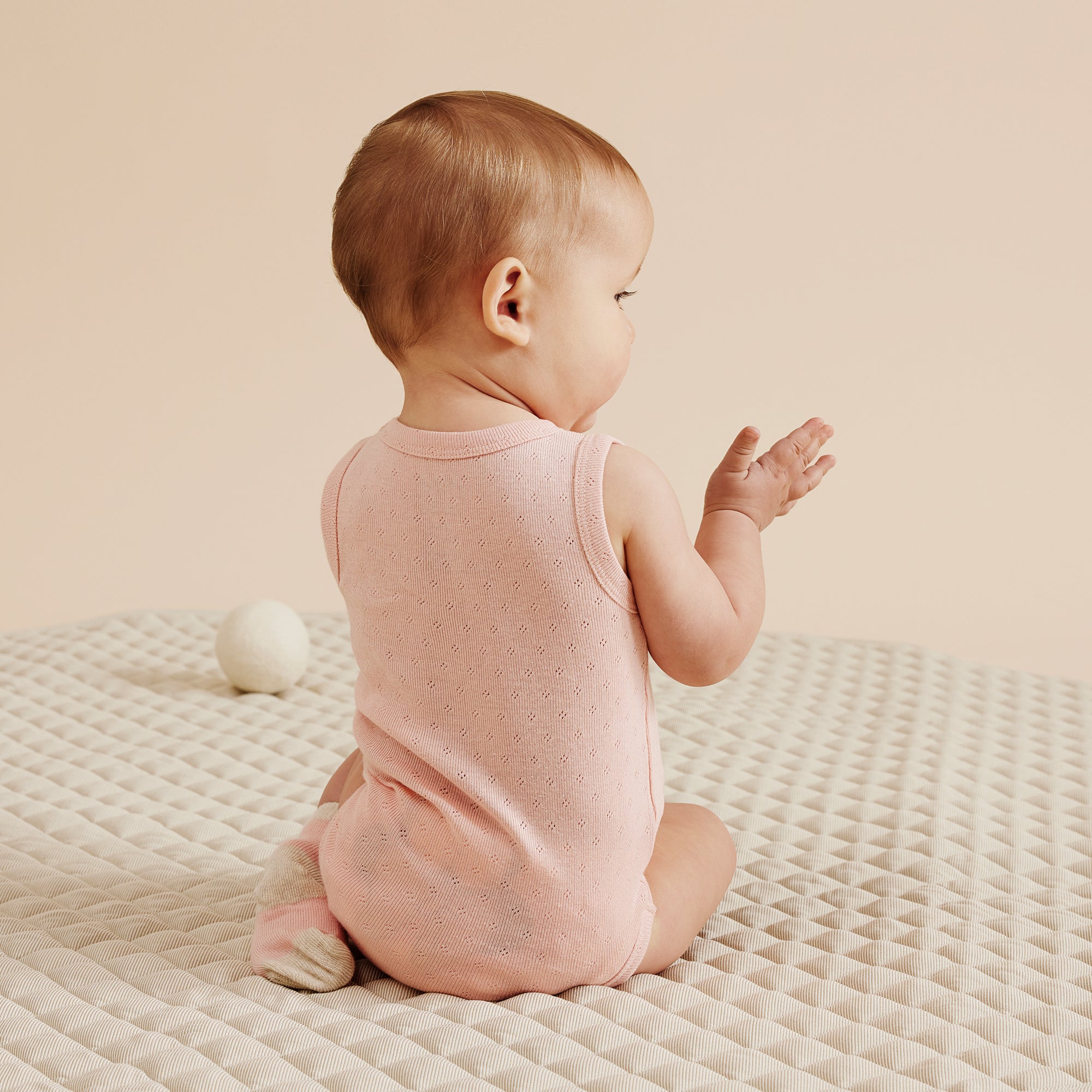 Organic Pointelle Singlet Bodysuit - Soft Cotton Baby Onesie for Newborns & Infants | Perfect for Sleepwear, Playtime & Everyday Comfort