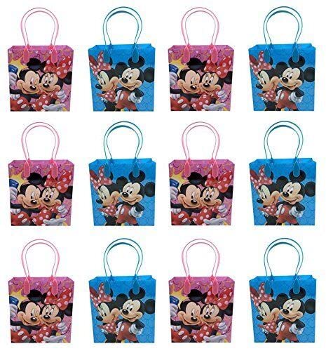 24-Piece Disney Mickey & Minnie Mouse Party Favor Bags - Bulk Goodie Bags for Birthday Parties, Baby Showers & Kids' Events - Perfect for Candy, Toys & Gifts