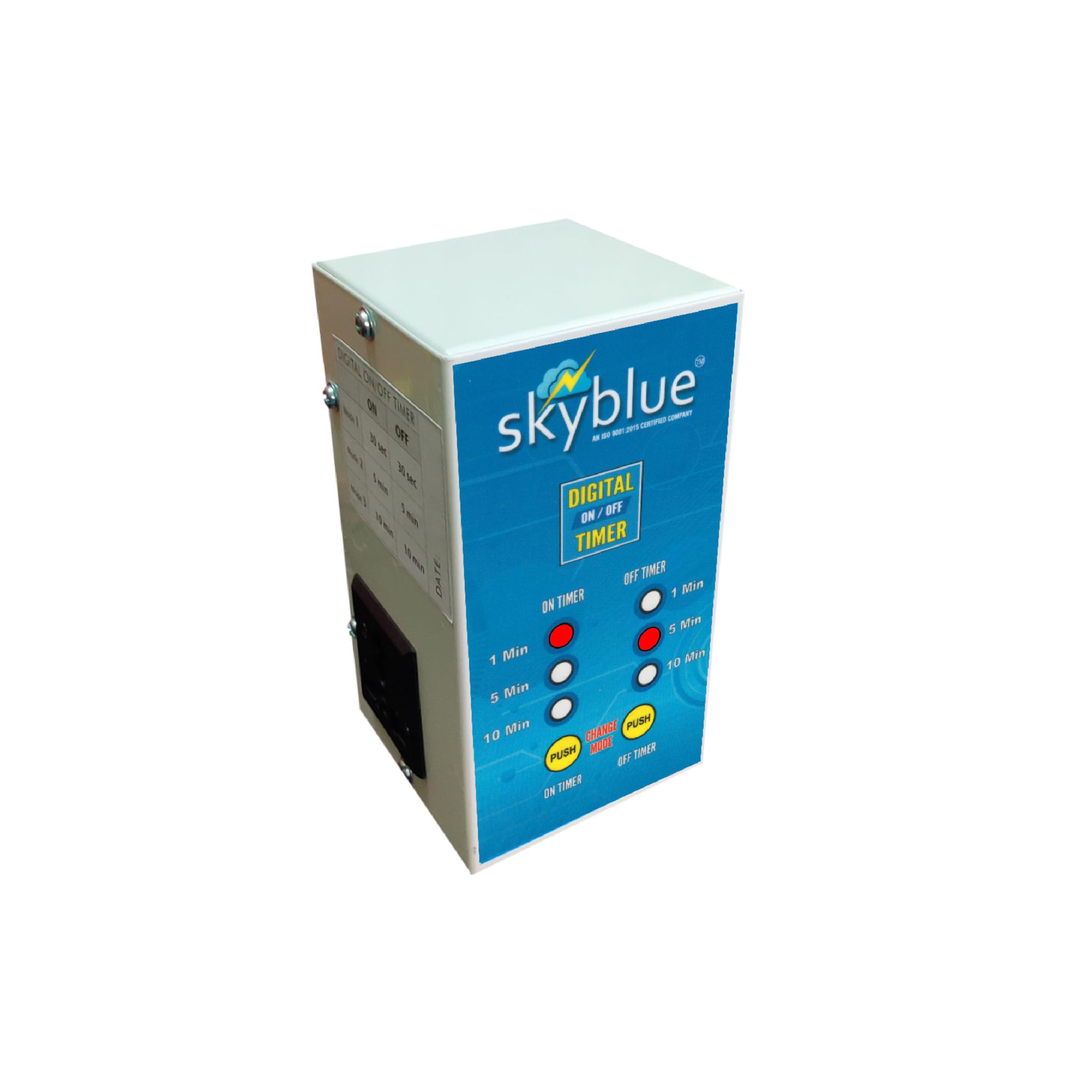 Skyblue Digital Cyclic Timer for Foggers, Hydroponics & Cooling Systems - Perfect for Greenhouses, Indoor Gardens & HVAC Control