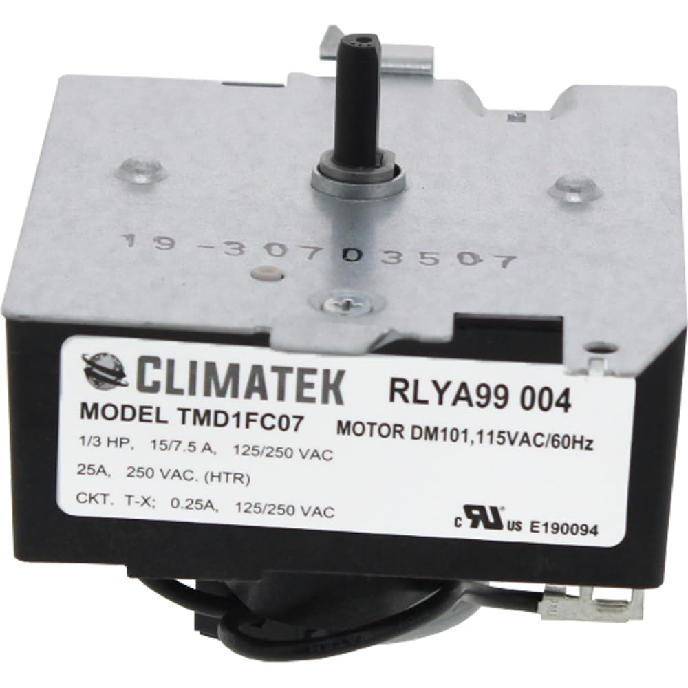ClimaTek Dryer Timer Control Replacement for Hotpoint & GE General Electric Dryers - TMD1FM07 - Fix No Heat or No Start Issues - Perfect for Laundry Room Repairs