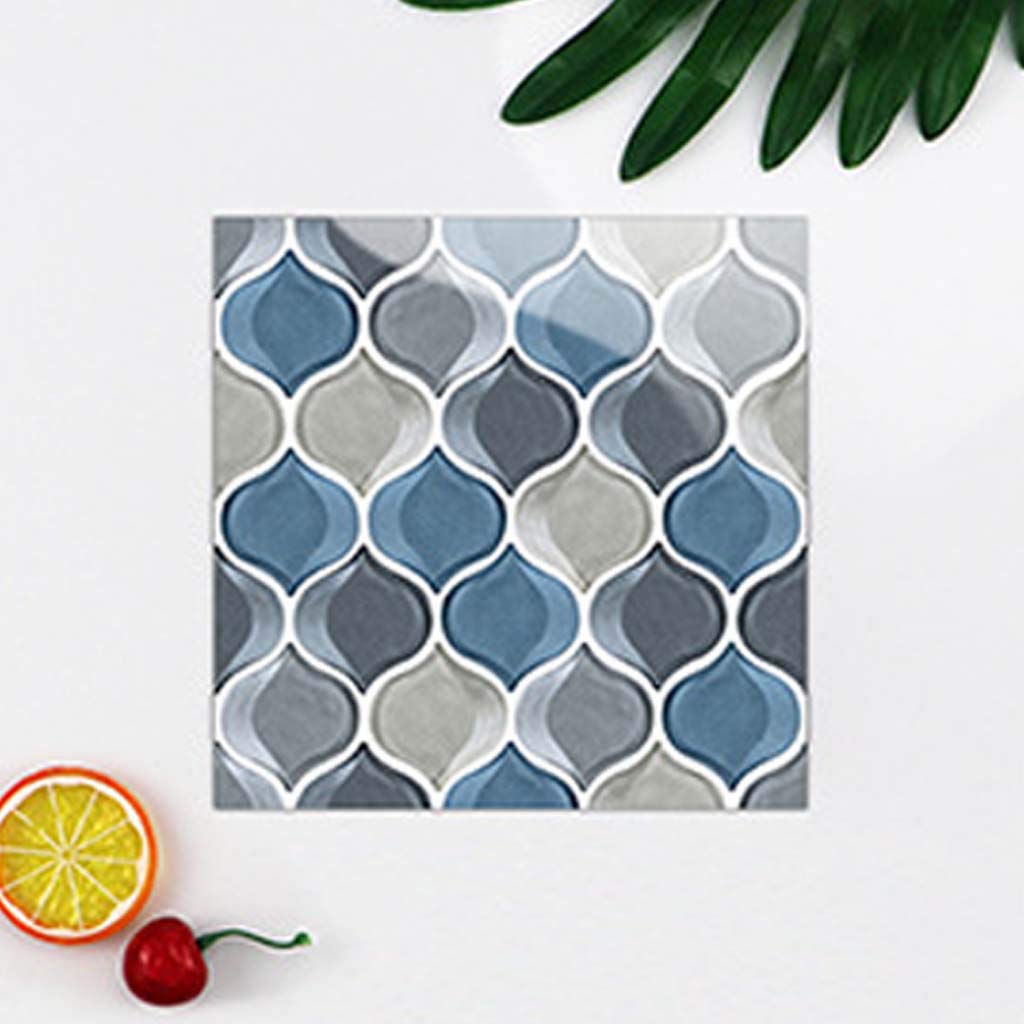 10-Pack Self-Adhesive Tile Stickers - Waterproof Peel & Stick Backsplash for Kitchen, Bathroom, Floor & Wall - Easy DIY Home Decor in Green - Perfect for Rental Upgrades & Home Renovation Projects