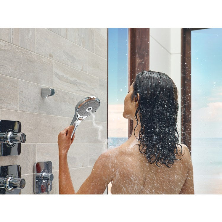Aero Modern Series 3-Function Handheld Shower Head - High Pressure Rain, Massage & Mist Modes for Relaxing Spa Experience in Bathroom