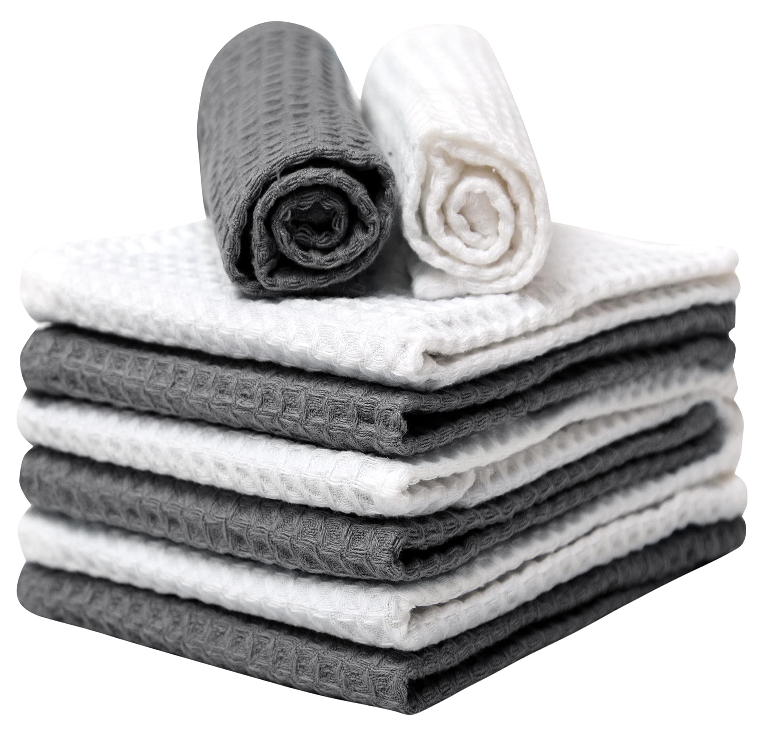 Premium Waffle Weave Dish Cloths Set (12