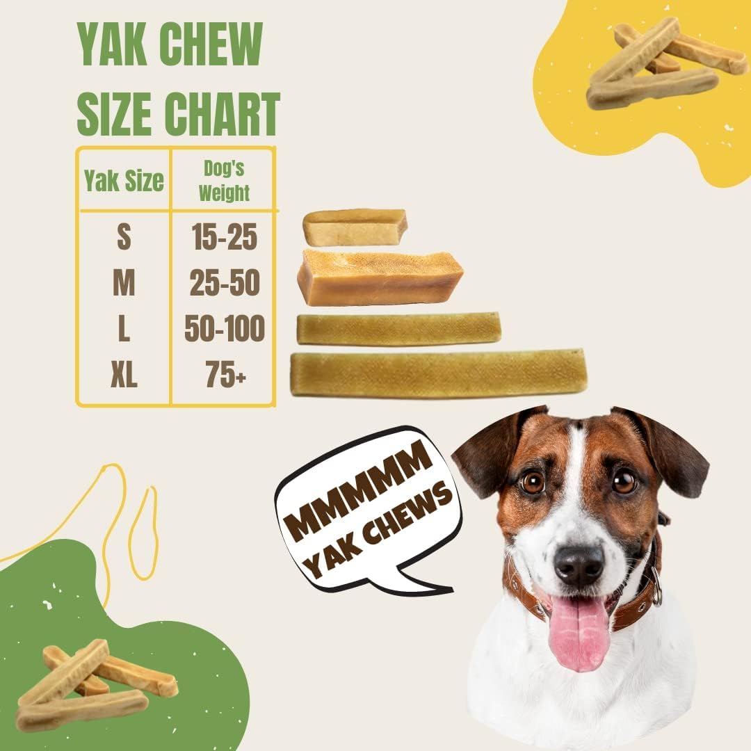 EcoKind Himalayan Yak Cheese Dog Chews - All Natural Premium Dog Treats for Small, Medium & Large Breeds | Healthy, Long-Lasting & Easily Digestible | Perfect for Training, Teething & Dental Health (8-Pack)