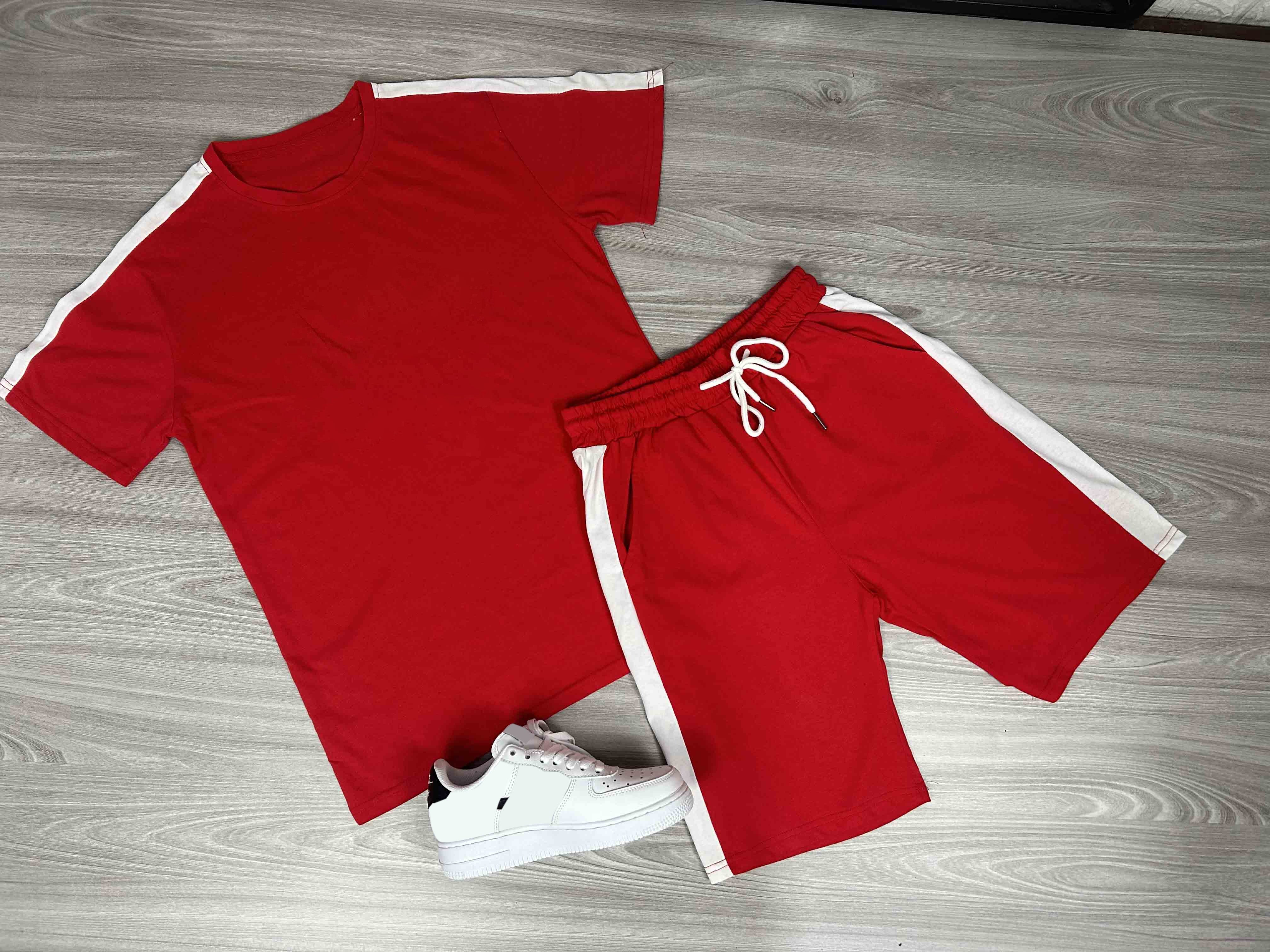 Men's Casual Short Sleeve T-Shirt & Athletic Shorts Set - Comfortable Summer Outfit for Gym, Running, Travel & Lounge Wear