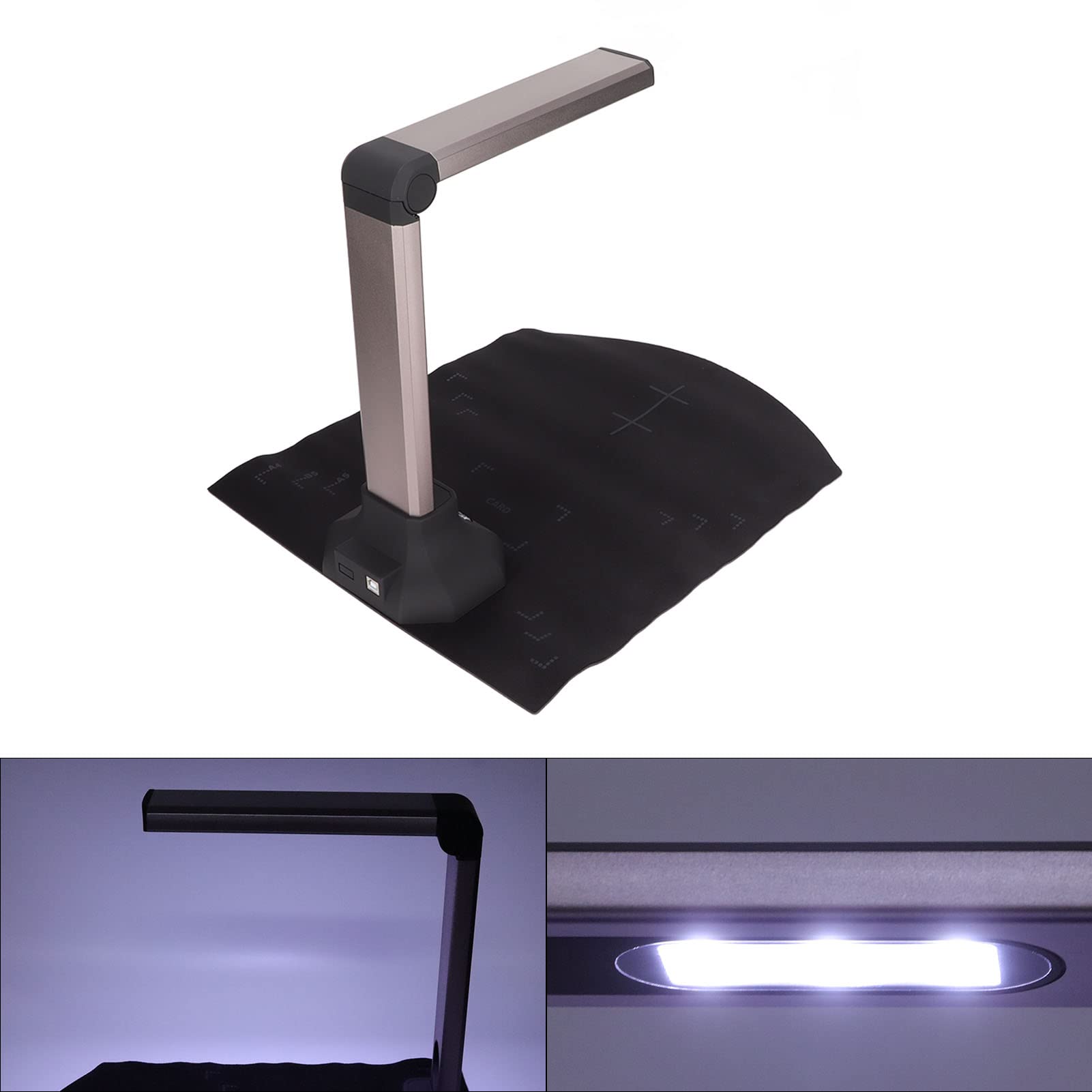 15MP HD A4 Auto-Focus USB Document Scanner with Multi-Language OCR - Compatible with Windows | Perfect for Scanning Books, Files, Notes & Pictures at Home or Office