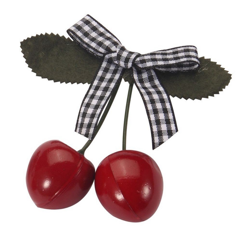 JOE COOL Iron & PU Hair Barrettes - Cherry Picked Design for Women & Girls | Perfect for School, Work, and Everyday Hairstyles