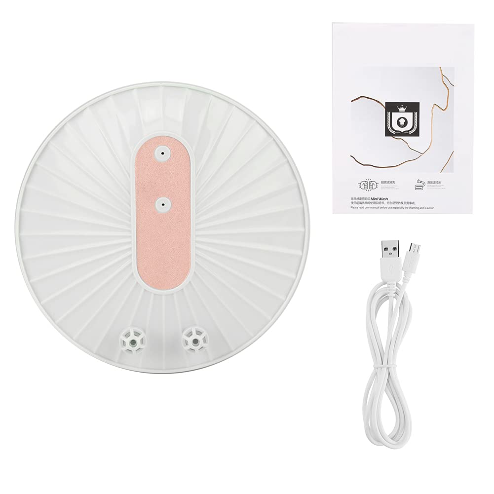 Portable Mini Ultrasonic Dishwasher - Rechargeable, Multifunctional Kitchen Cleaner for Small Dishes, Utensils & Baby Bottles (Pink) | Perfect for Apartments, RVs, Camping & Small Spaces
