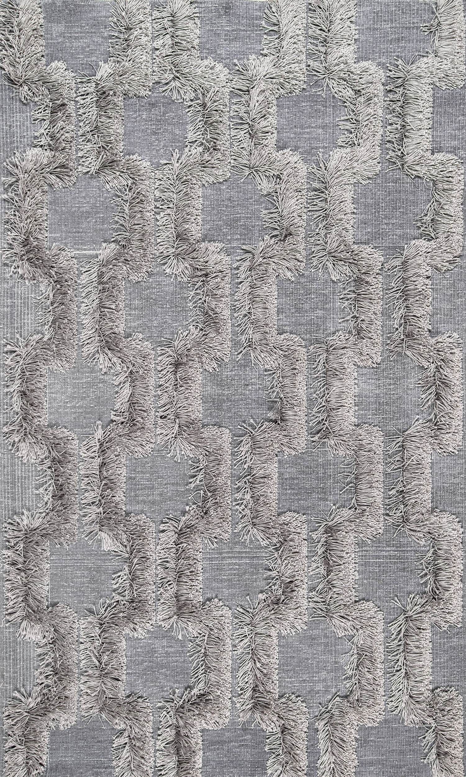Silver Bloc Shag Rug - Soft & Plush Area Rug for Living Room, Bedroom, or Nursery - Perfect for Cozy Home Decor